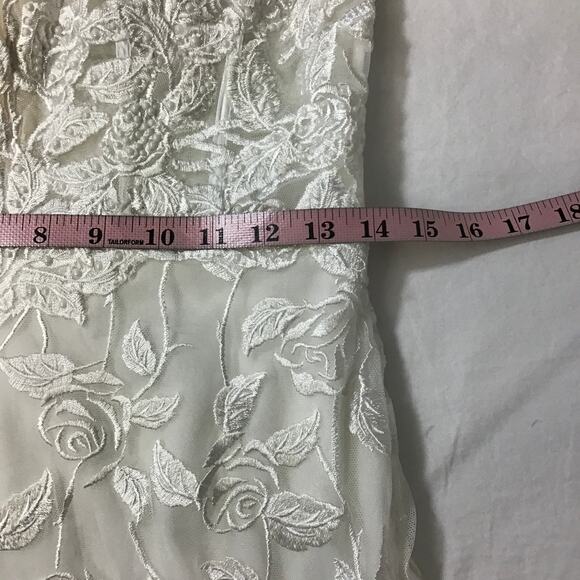 Lulus Precious Romance White Embroidered Off-the-Shoulder Maxi Dress. NWOT - Picture 7 of 10